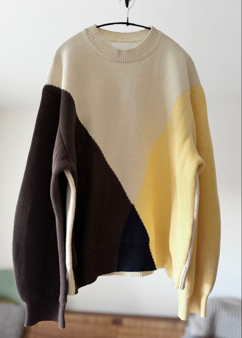 JILSANDER ジルサンダー コットン ウール ニット 46 メンズM JIL SANDER