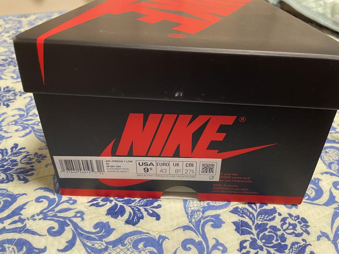 靴 Nike Air Jordan1Low85Black and Blue