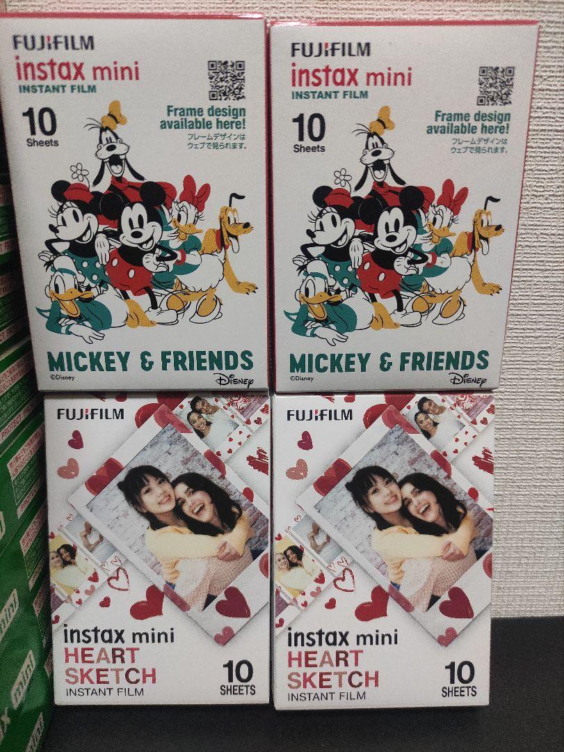 40枚FUJIFILM instax mini Mickey & HEART