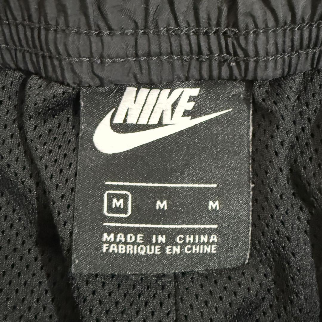 人気■NIKE ナイキ【希少】ナイロンパンツ スウッシュウーブン ブラック M