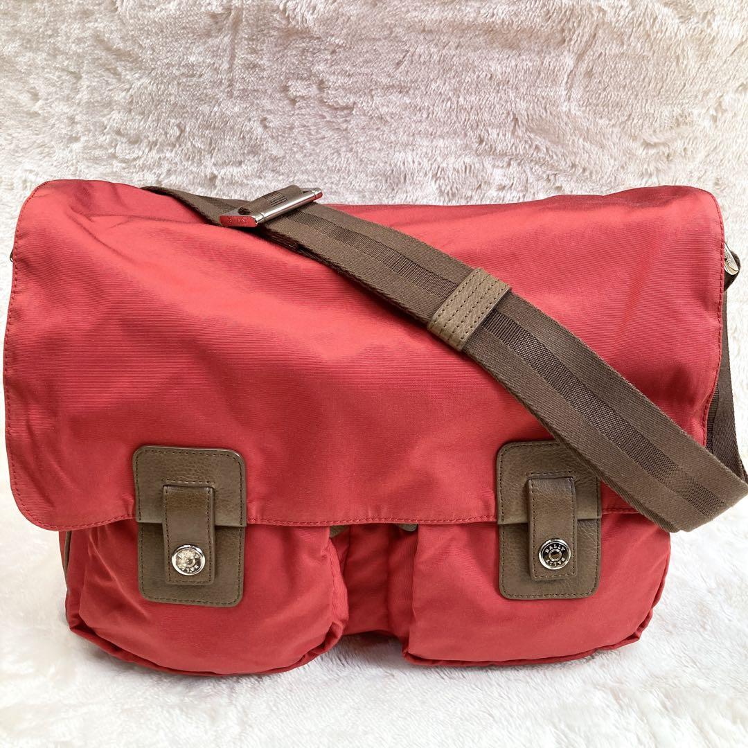 BALLY バリー ショルダーバッグ ナイロン レザー メッセンジャーバッグ
