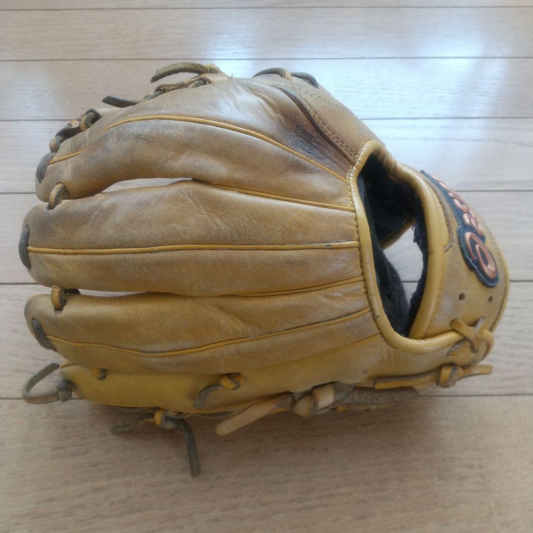 野球 グローブ 軟式 一般 外野手用 アシックス 左投げ 黄色