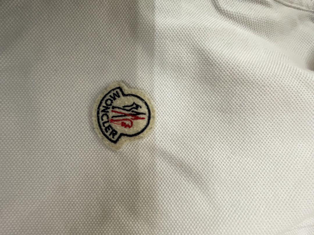 e12 MONCLER ホワイト ポロシャツ M