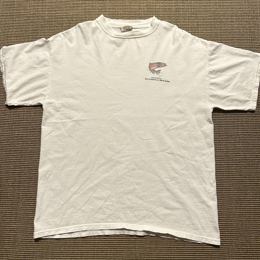 ビンテージ Tシャツ 90年代 ニジマス USA製 白