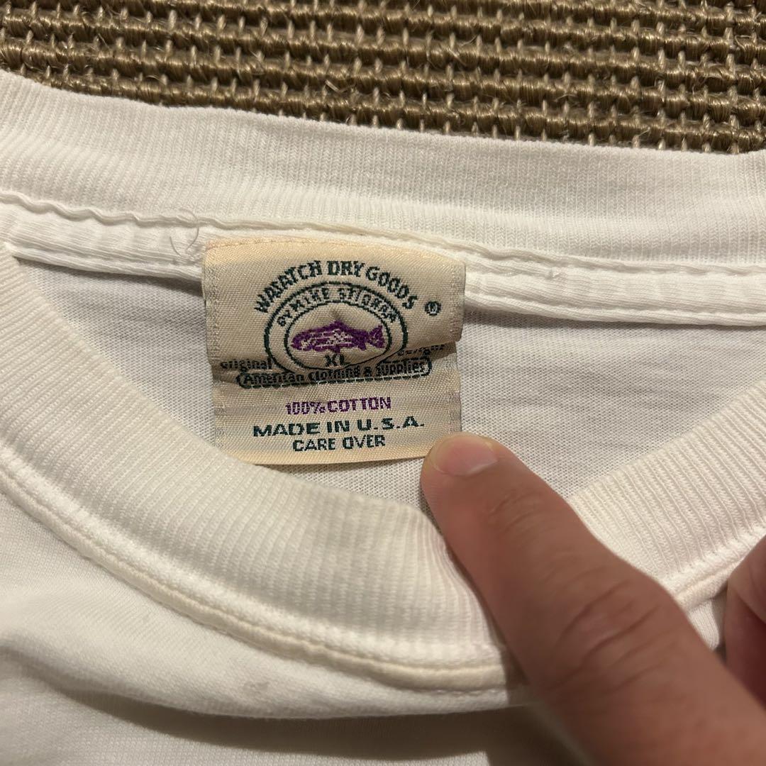 ビンテージ Tシャツ 90年代 ニジマス USA製 白