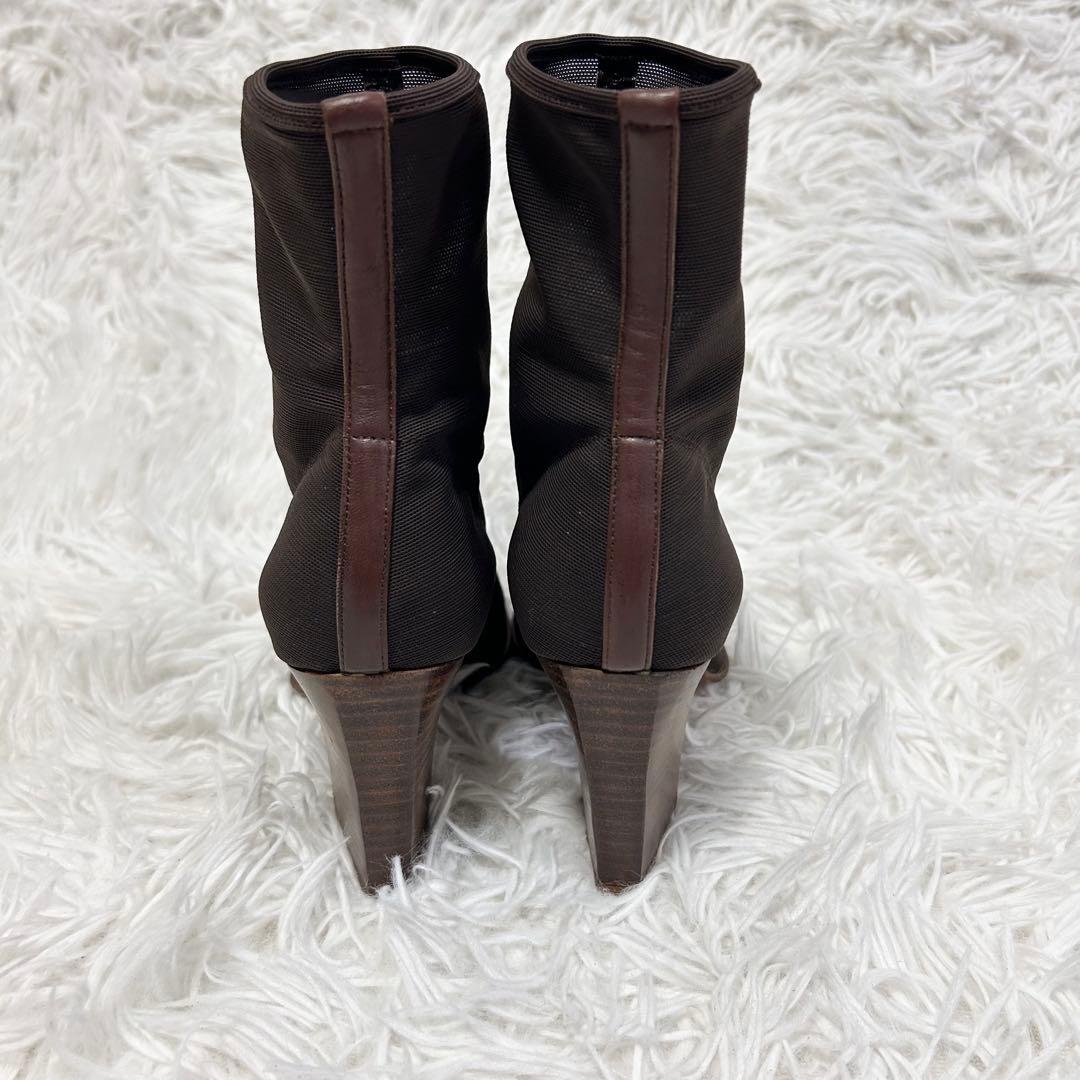 Sergio Rossi セルジオロッシ メッシュ ショートブーツ 35 1/2