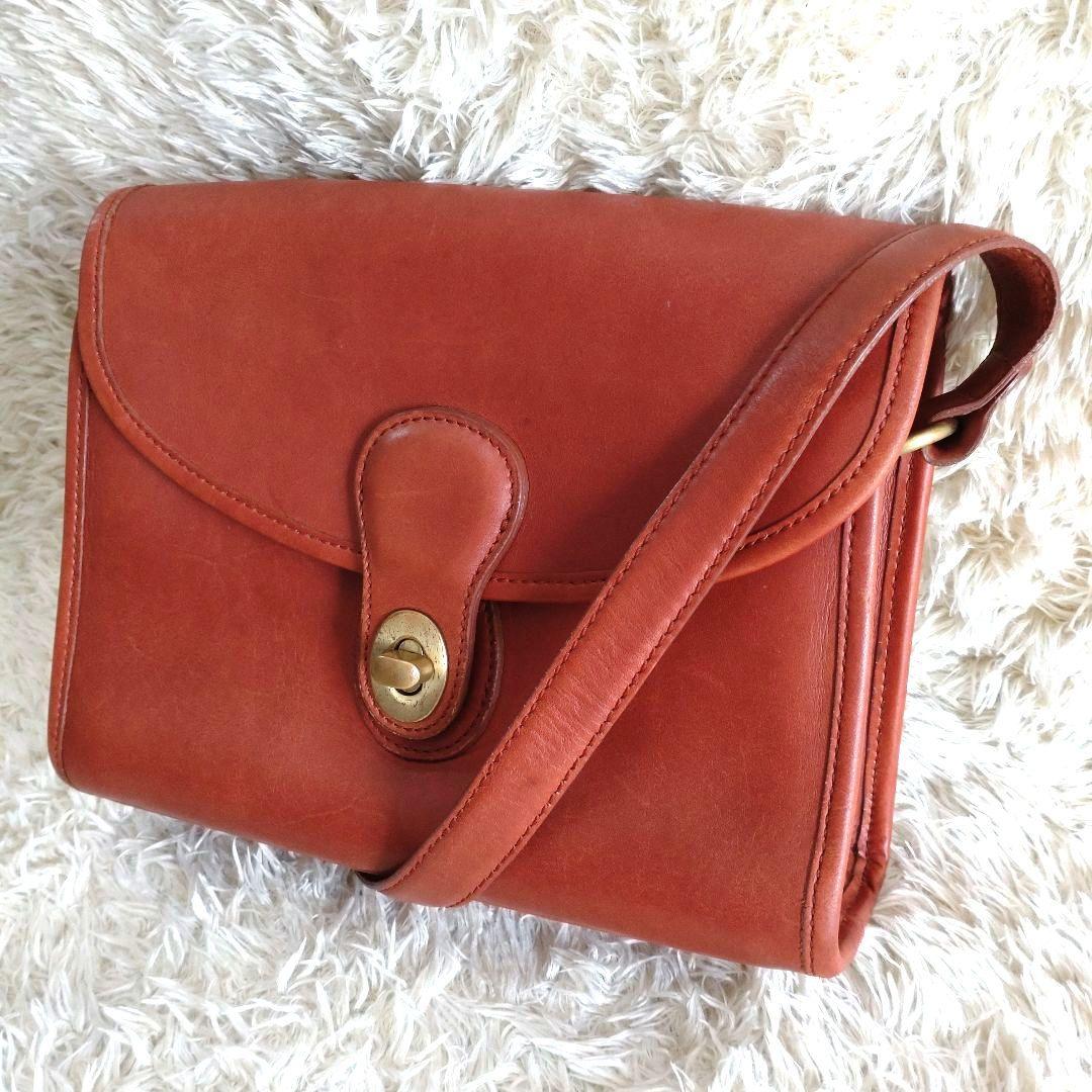 コーチ ヴィンテージショルダーバッグ 金具ターンロックCOACH