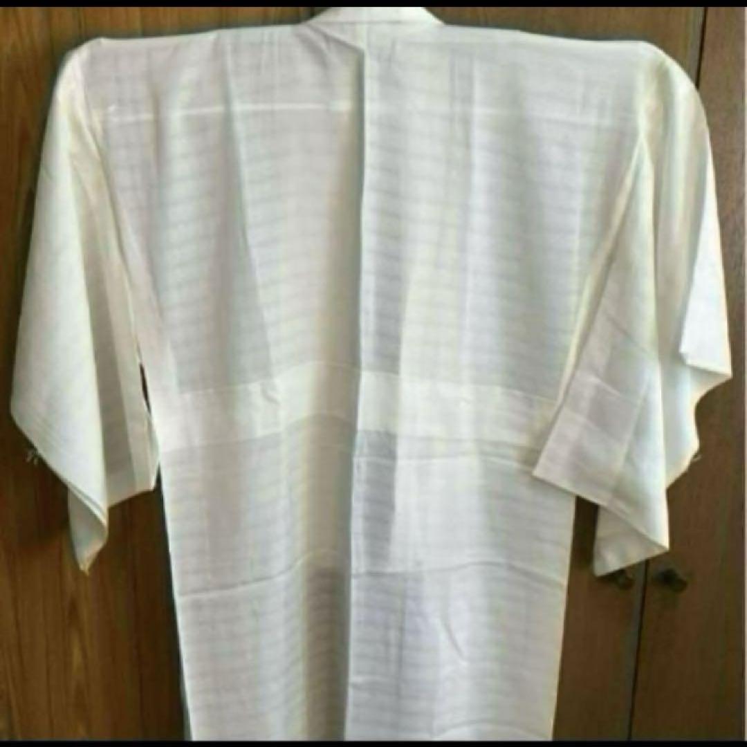 超美品【正絹長襦袢】しつけ糸付き 未使用 薄緑 雲紋様 良品