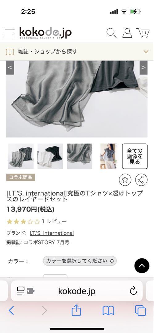 新品❣️フレンチスリーブTシャツとシアーシャツのセット