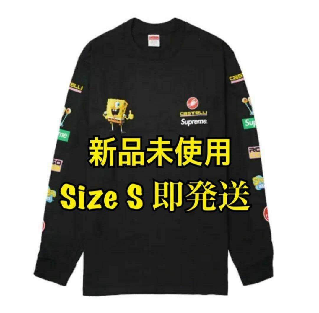 Supreme x SpongeBob Castelli L/S Tee黒S