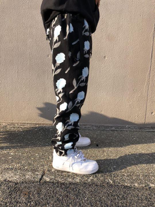 定番SALE 希少‼️ 花柄 Lサイズ ハフ mjpXT-m78212751413 HUF スウェットパンツ 総柄 本物保証お得