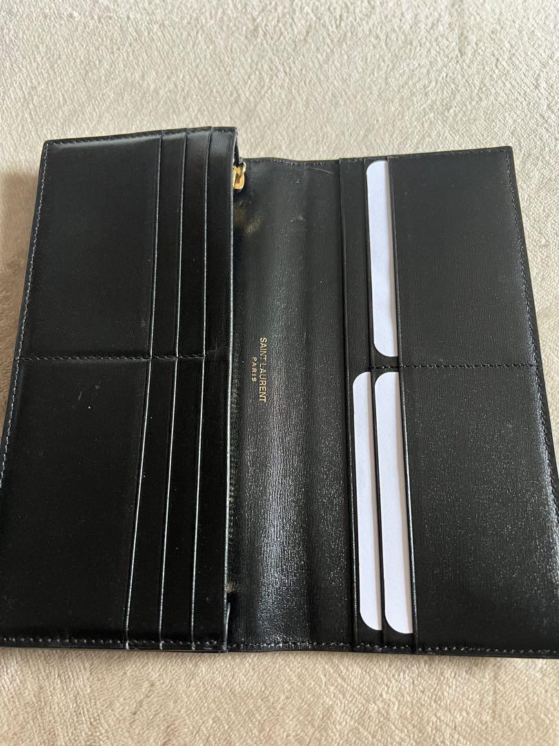 SAINT LAURENT 長財布 ブラック レザー イブサンローラン YSL 小物 SAINT LAURENT 長財布 ブラック レザー イブサンローラン YSL 小物