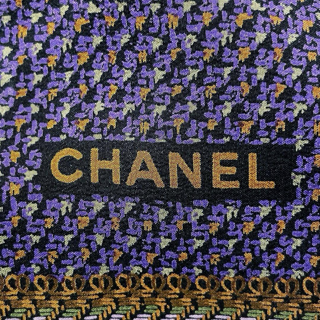 美品　シャネル　カシミア&シルクスカーフ シャネル CHANEL シルク スカーフ