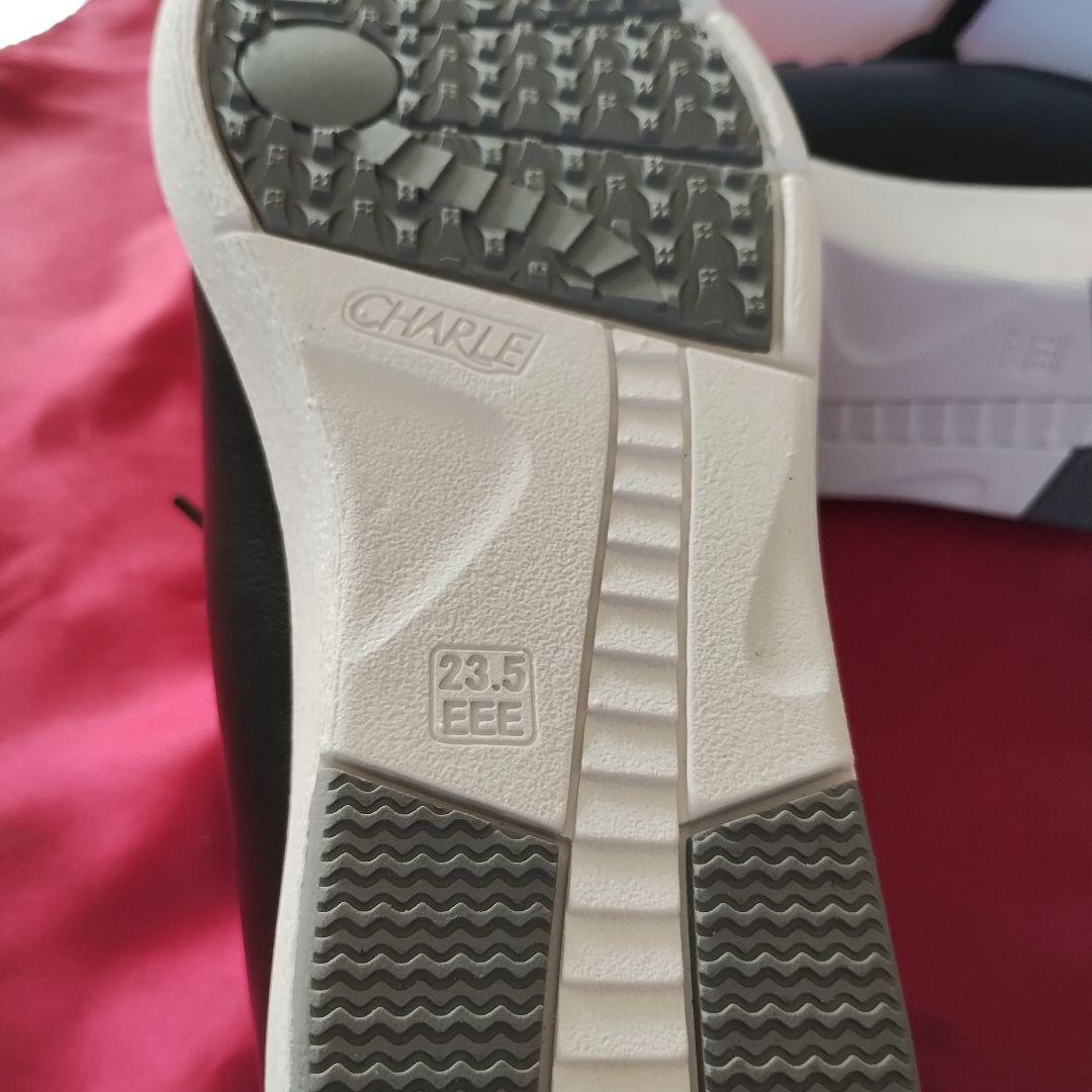 CHARLE スニーカー 23.5 EEE 黒