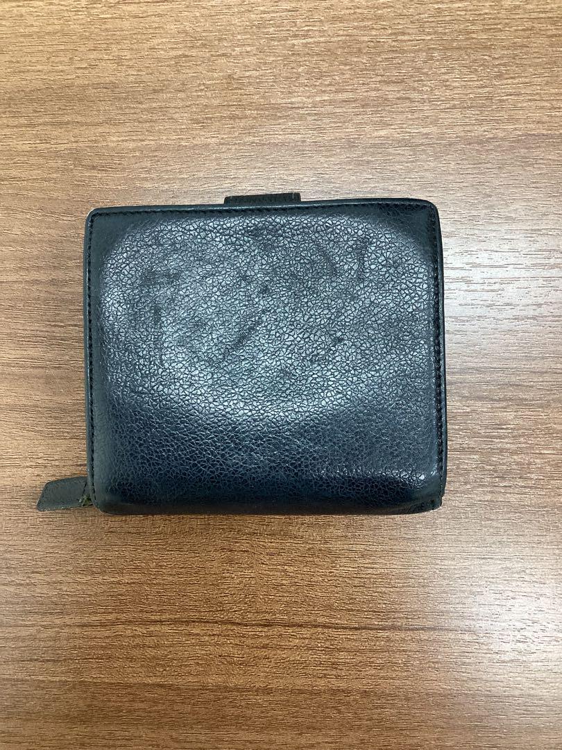 BVLGARI 黒 レザー 二つ折り財布