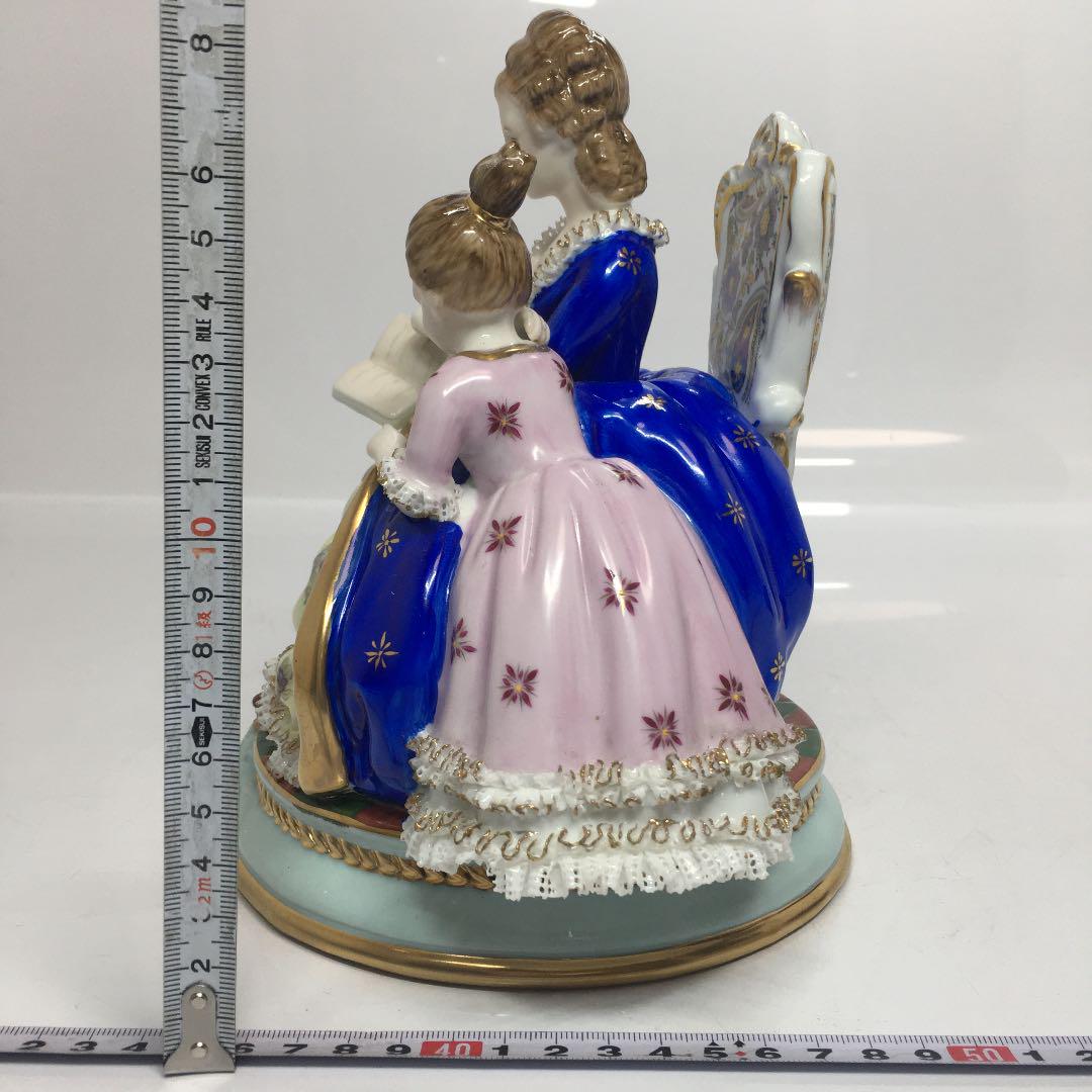 ドイツ レース磁器人形高さ21cm Y1010⑤トヒチN85 9Dmji-m78221878204 ドレスデン 高評価人気