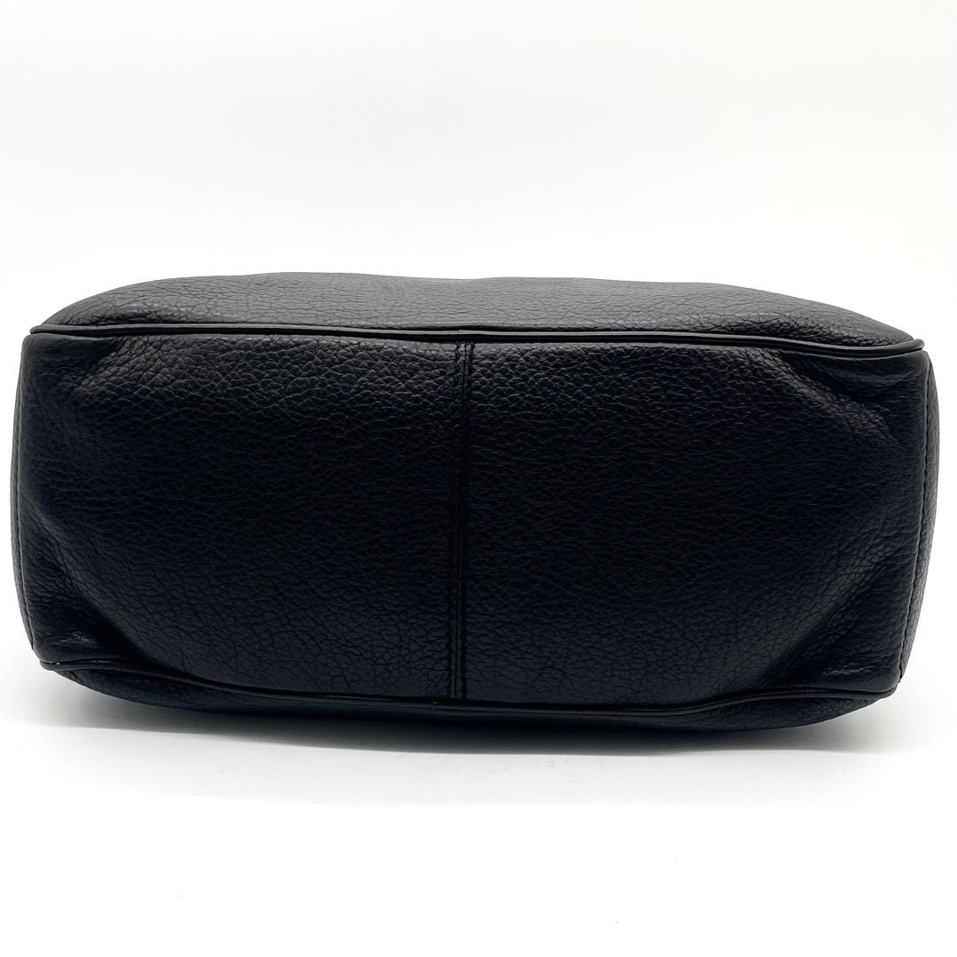 美品✨️CELINE ブギーバッグ ハンドバッグ レザー ブラック トリオンフ 極美品✨セリーヌ ブギーバッグ ハンドバッグ レザー シボ革