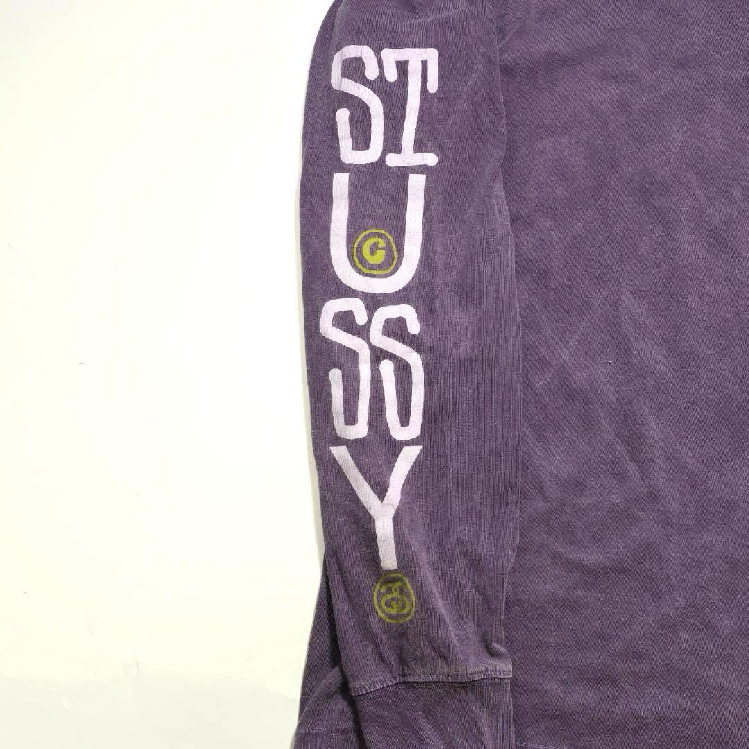 stussy 袖ロゴ　long sleeve shirt ロンT USA製