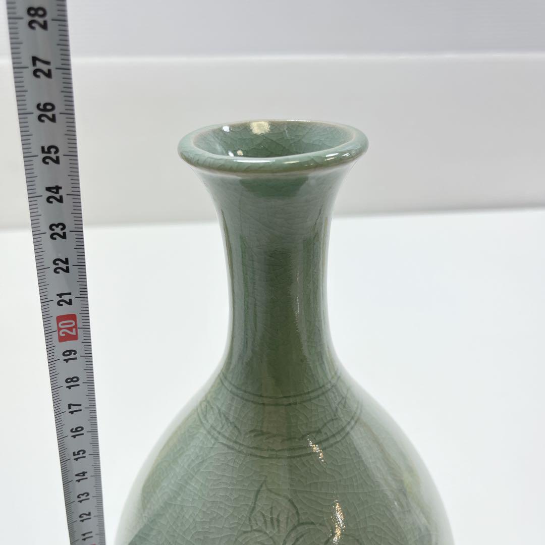 CH2003 漢城窯 首陽 李永福 青磁 花瓶