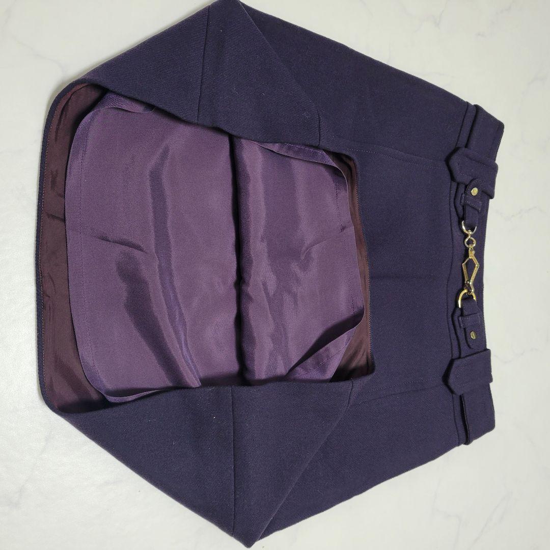 美品✨S' Max Mara スカートスーツ　セットアップ　36　ダークパープル