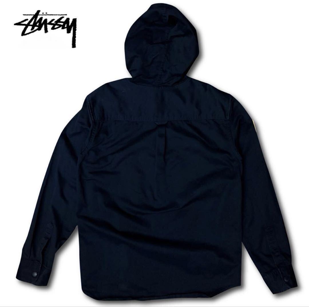 Stussy フード付きジャケット 35 ネイビー