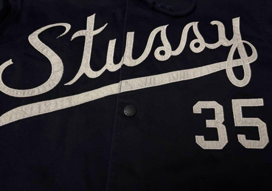 Stussy フード付きジャケット 35 ネイビー