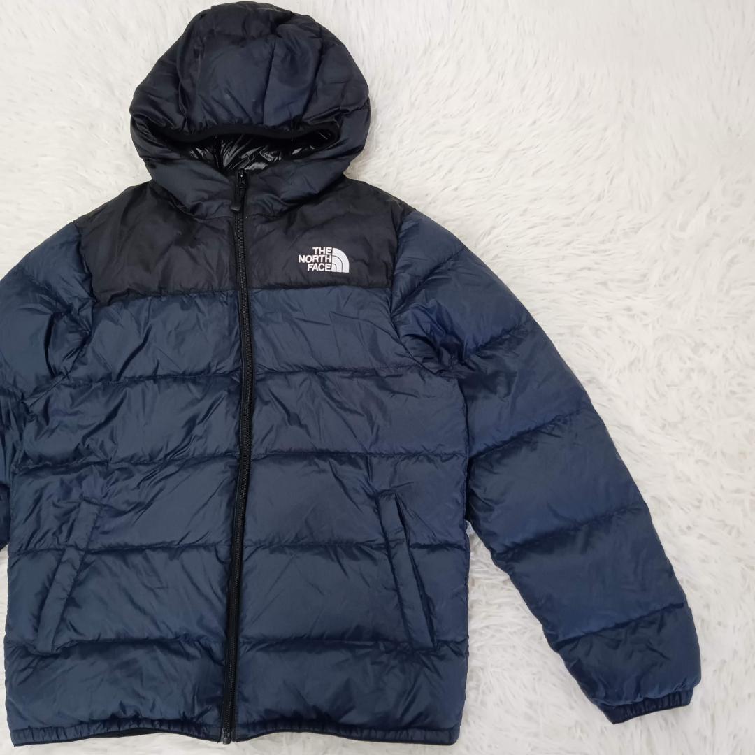 ノースフェイス ダウンジャケット キッズ ヌプシ ネイビー 160cm S M