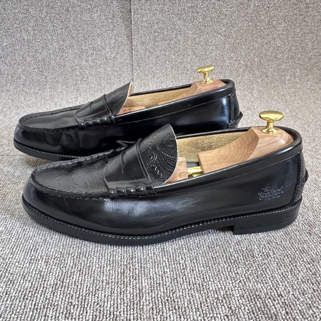 美品✨Kenford ケンフォード ペイズリー ローファー エンボス加工