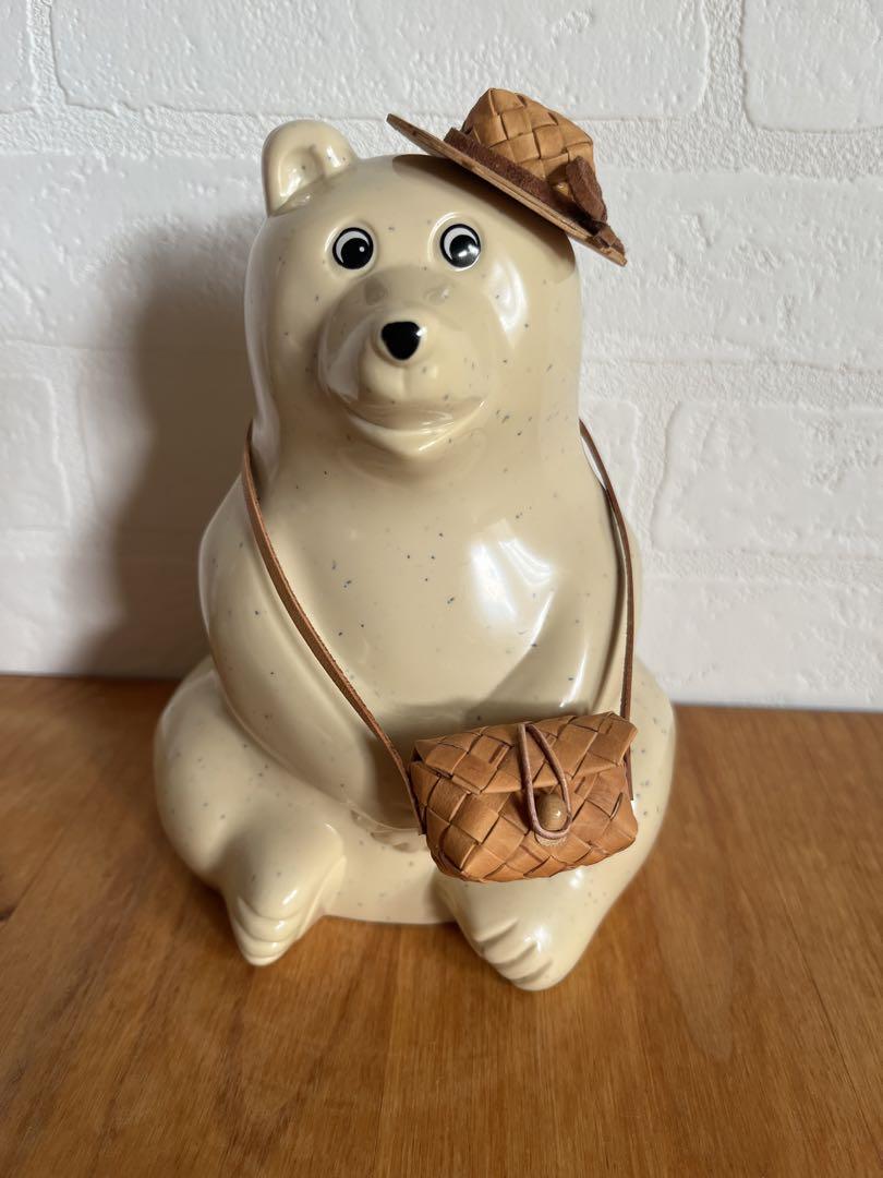 ポーラーベア/Polar Bear 貯金箱と着せ替え4パターン