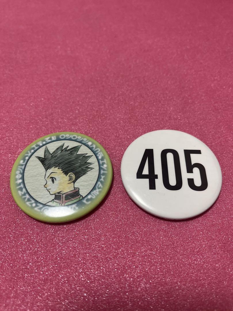 HUNTER×HUNTER 旧アニメ版 缶バッジ ゴン&ナンバープレート
