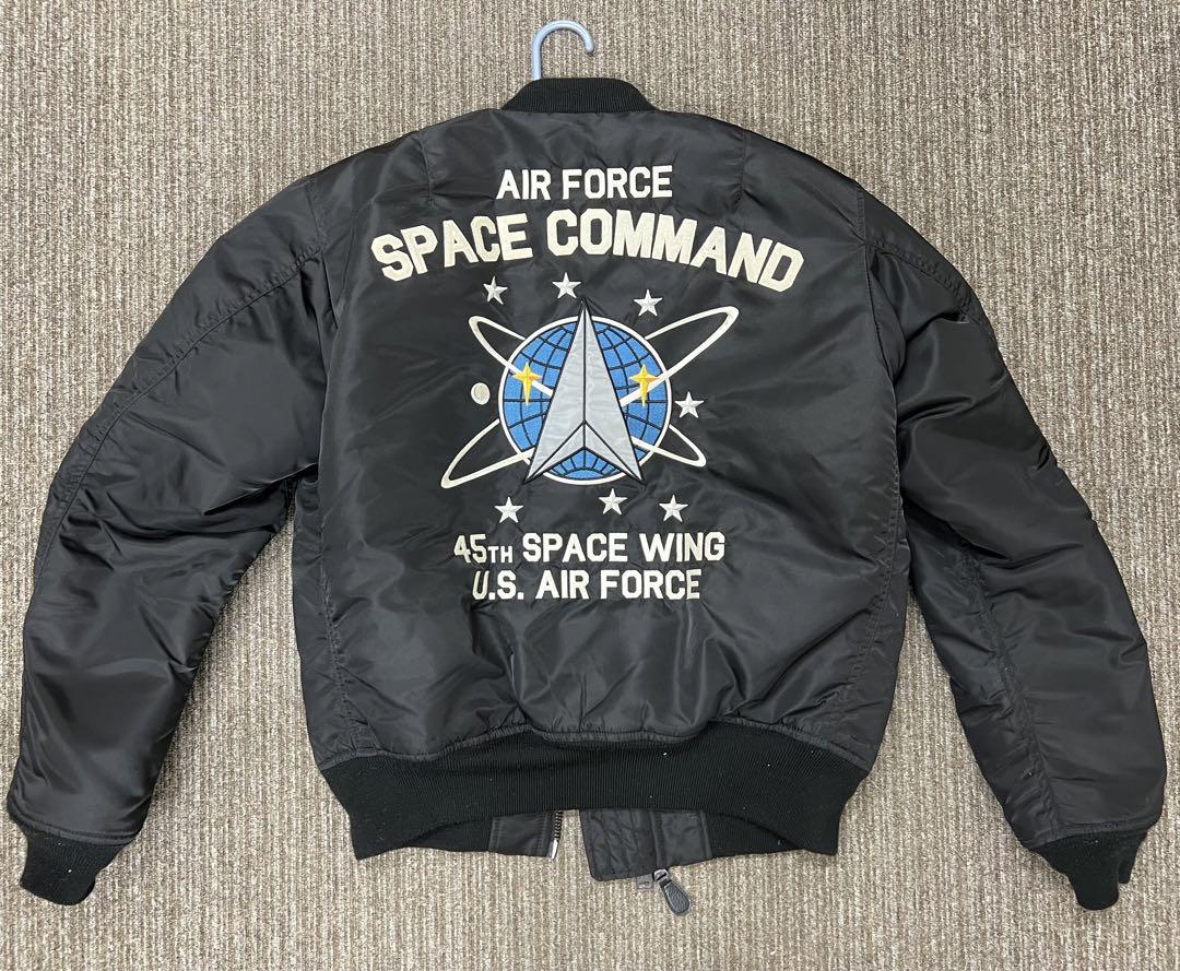美品】avirex ma-1 スペースコマンド Lサイズ｜メンズ