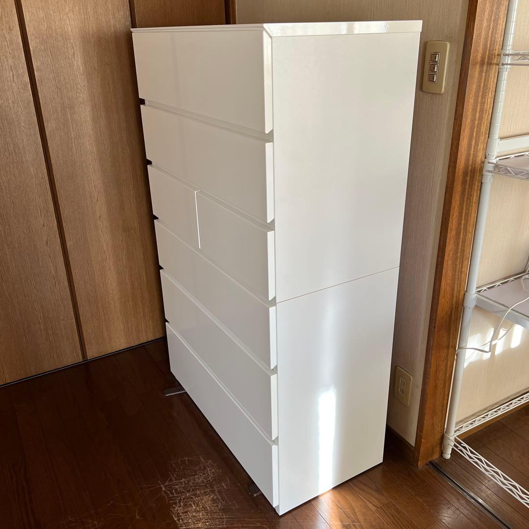 ニトリ ハイチェスト クエス 80-6HC WHNITORI MARWIL-DEMENAGEMENTS_CH