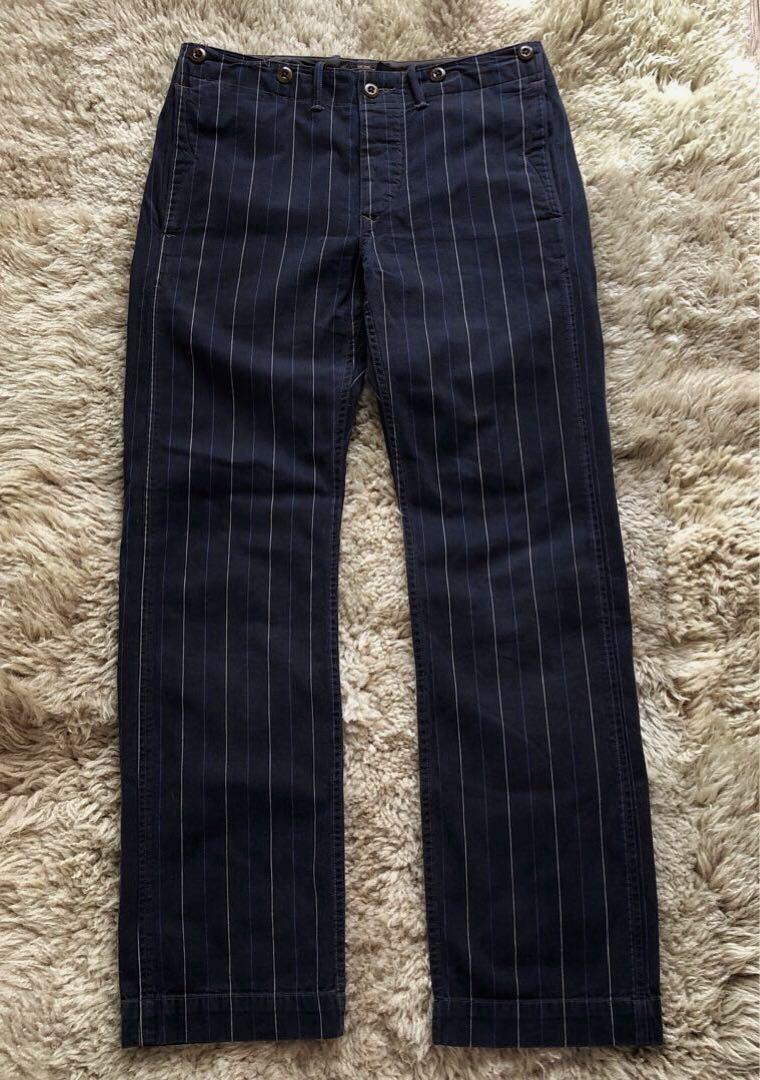 RRL ストライプ トラウザーズ ダブルアールエル パンツ