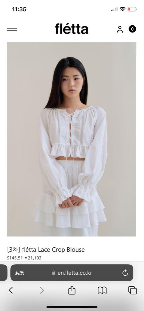 Fletta Lace Crop Blouse