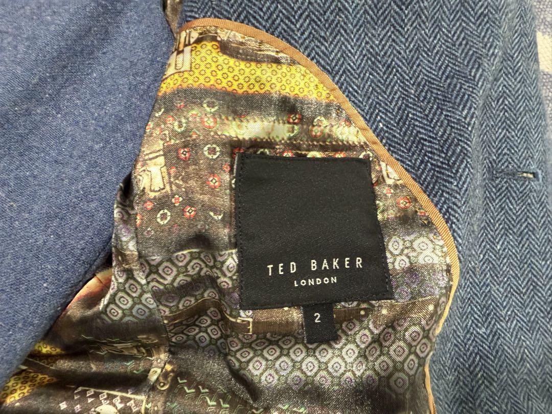 美品 TED BAKER 2ピース ジャケット＋ベスト セット ウール混 M相当