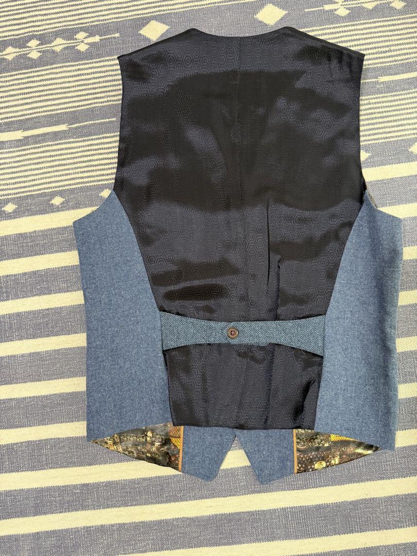 美品 TED BAKER 2ピース ジャケット＋ベスト セット ウール混 M相当