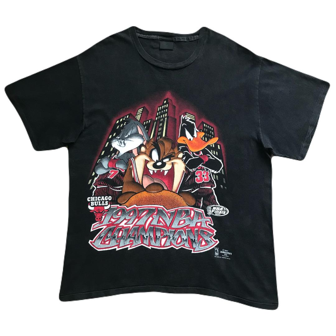 ヴィンテージ★シカゴ・ブルズ & ルーニー・テューンズ★コラボTシャツ XLサイズ】 90S ルーニーテューンズ タズマニアンデビル