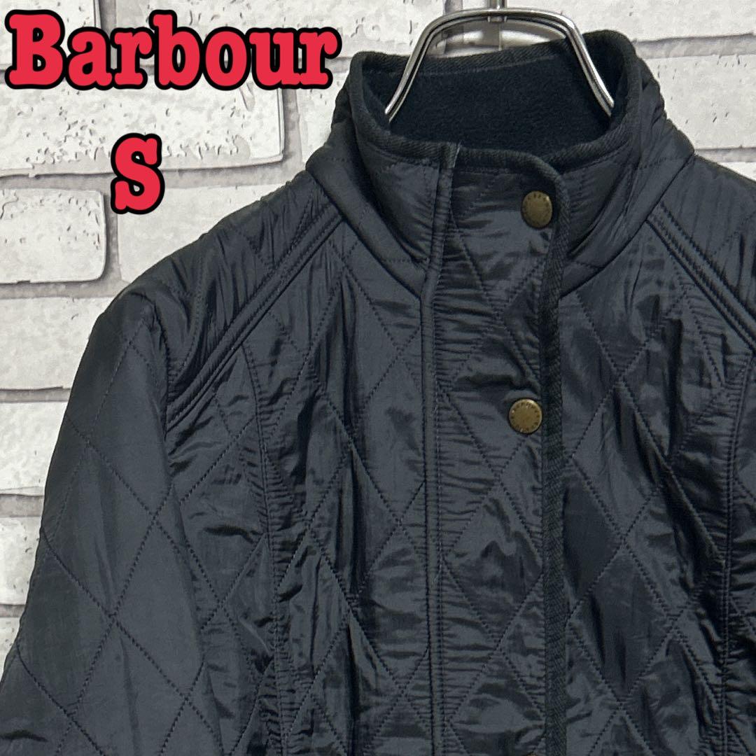 《希少》Barbour☆バブアー キルティングジャケット ジップアップ XS 黒