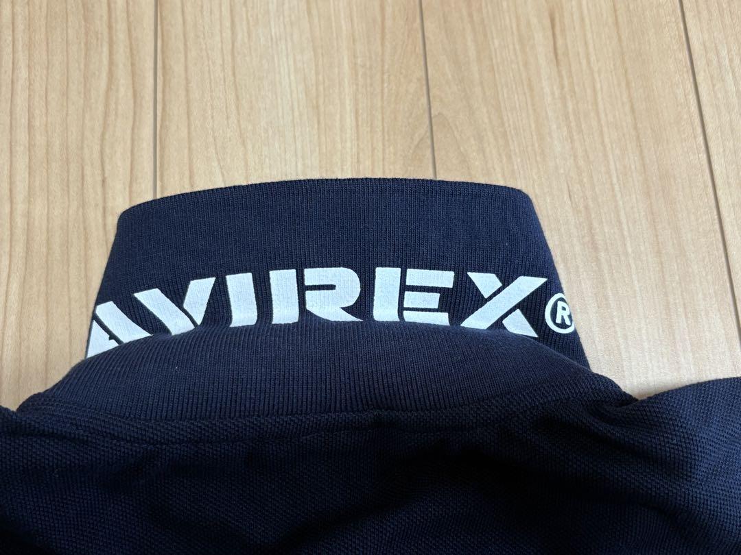 新品未使用　タグ付き　AVIREX 半袖ポロシャツ　アヴィレックス　紺　ネイビー