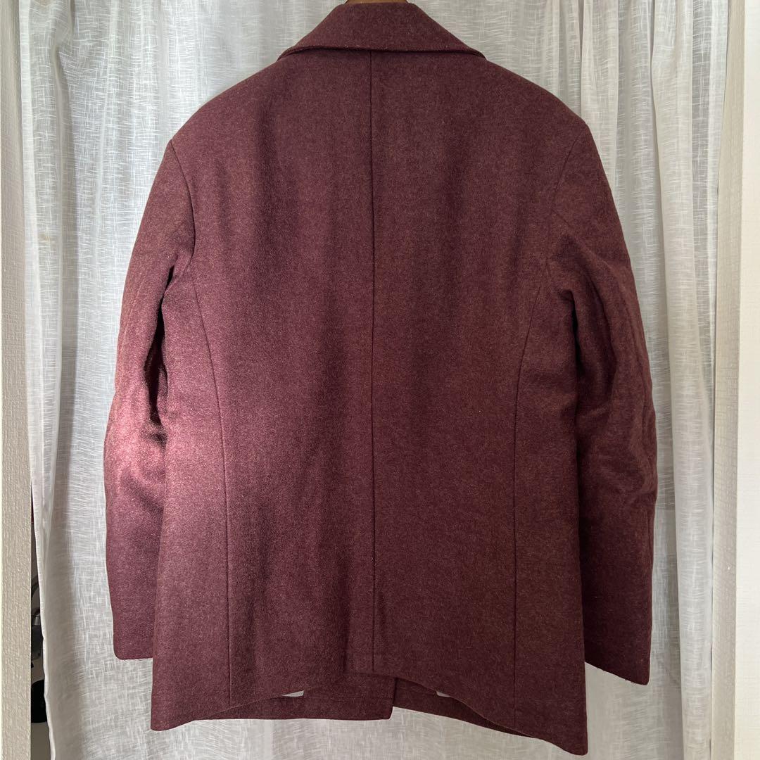 DRIES VAN NOTEN バーガンディ ピーコート Medium
