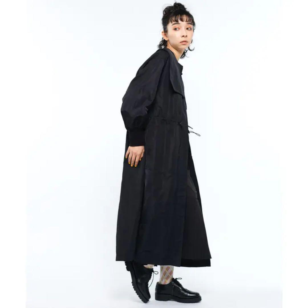 未使用 タグ付き SUM1 STYLE イアパピ 襟付き馬刺繍スプリングコート