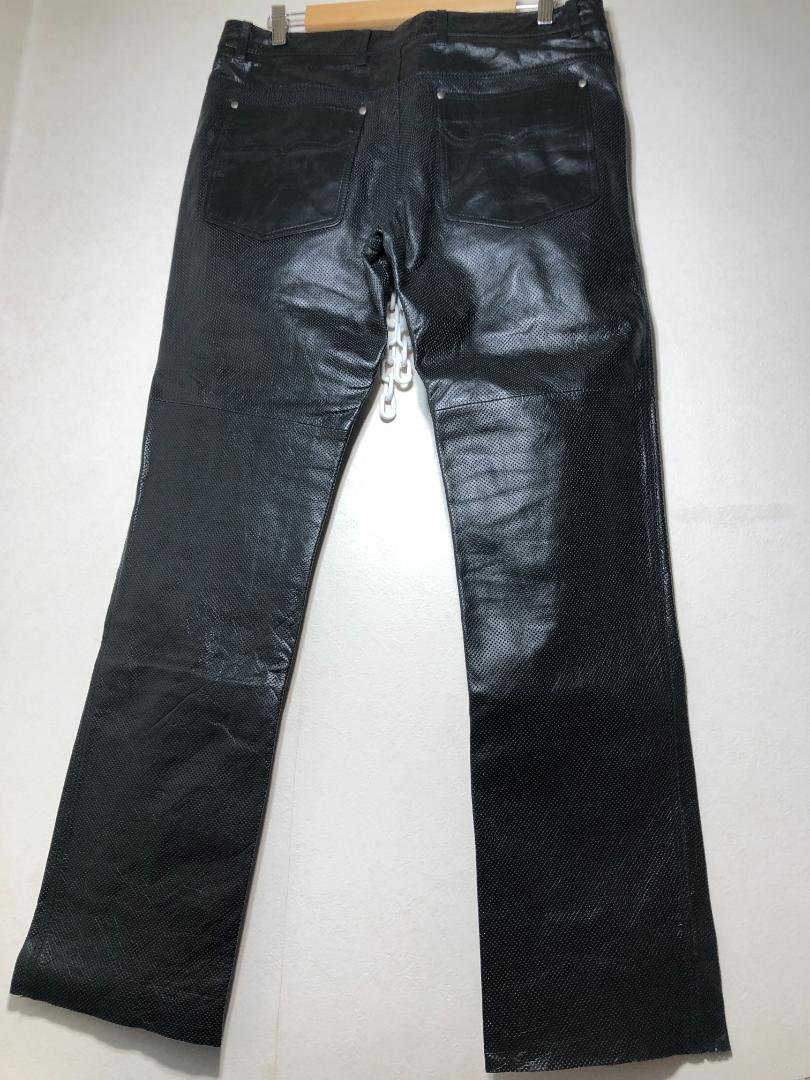 523001 Liugoo Leathers レザー パンツ 34