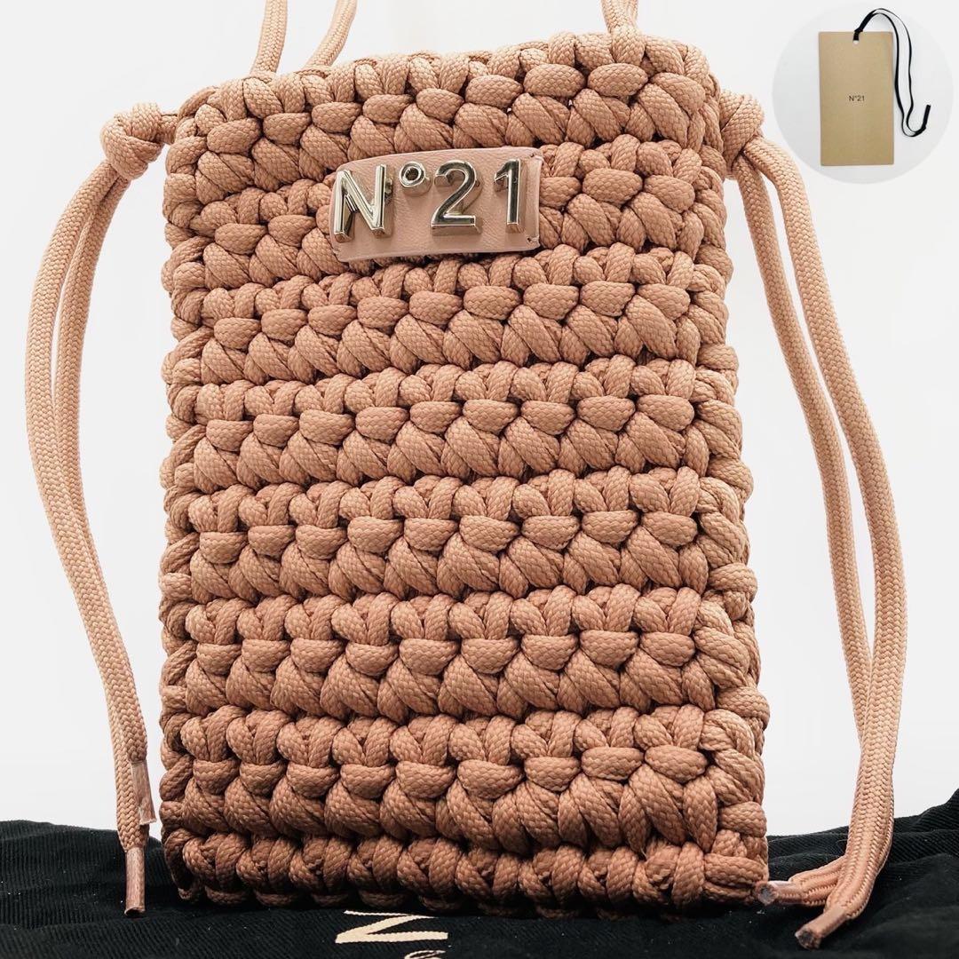 未使用級✨️N°21 ヌメロヴェントゥーノ　ショルダーバッグ　ピンクベージュ
