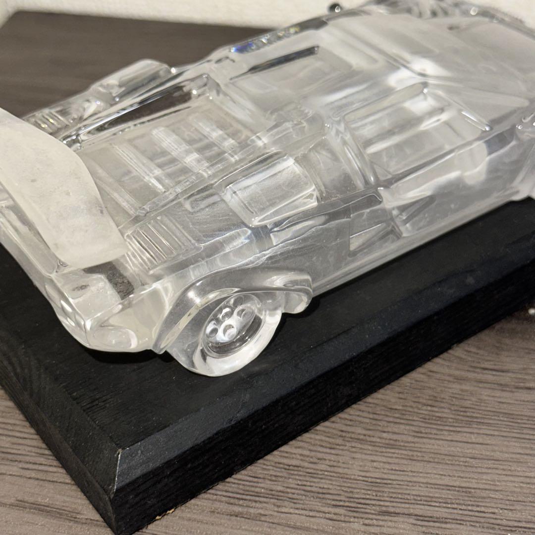 送料無料 内祝い G6148]ランボルギーニ・カウンタック クリスタル ガラス 置物 工芸品