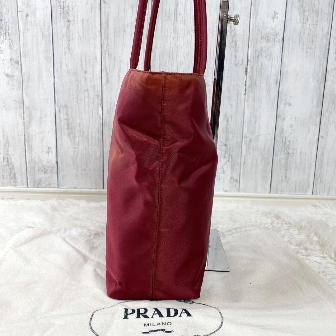 最新デザインの最新デザインの希少 プラダ トートバッグ 三角ロゴ
