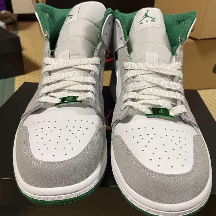 全国無料2022 Nike Air Jordan 1 Mid Green Grey White 628ux-m78263468851 セール正規品