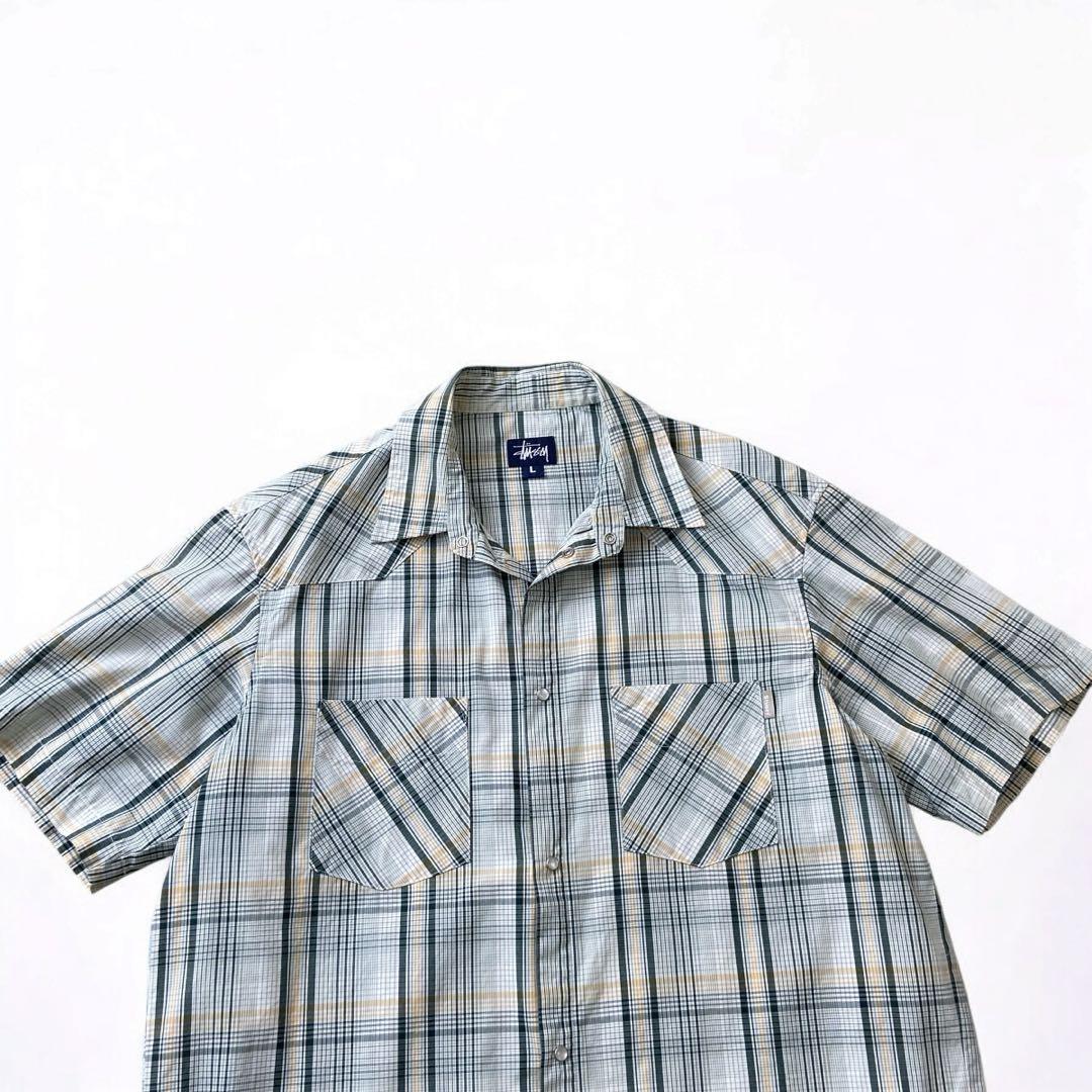90s OLD stussy チェック シャツ USA製