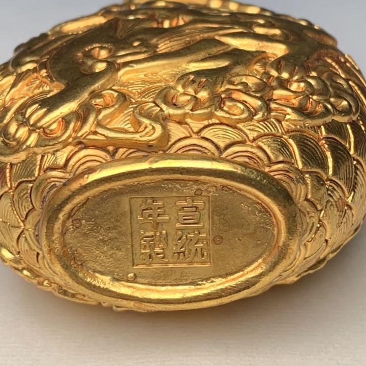 送料無料 時代唐物 細密龍文彫刻銀細工鼻煙壷 中国古玩