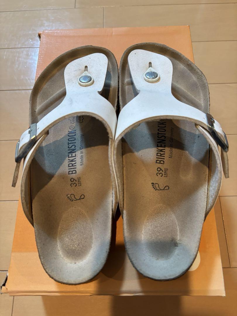 BIRKENSTOCK ホワイト サンダル 39 5,900円