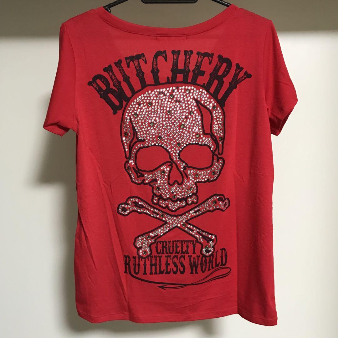 【送料込】GHOST OF HARLEM 蝙蝠 スカル Tシャツ Y2K 00s